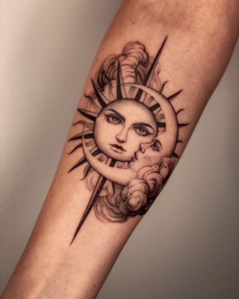 Lucky moon and sun tattoos with hidden meanings – The Daily Worlds