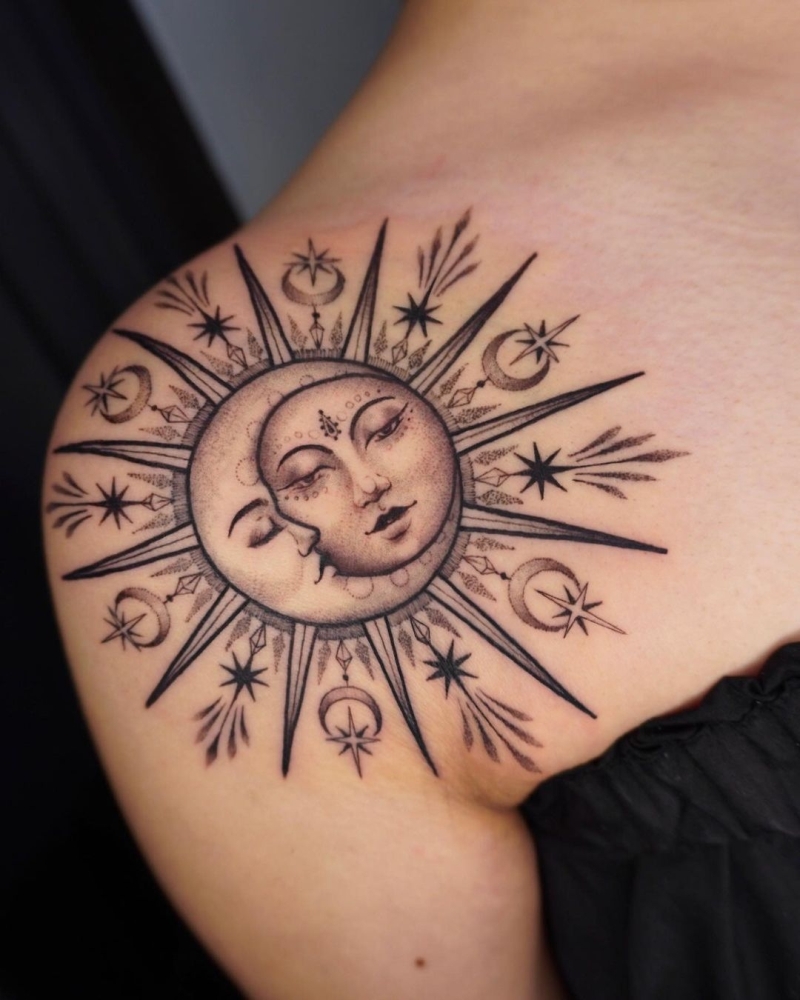 Lucky moon and sun tattoos with hidden meanings – The Daily Worlds