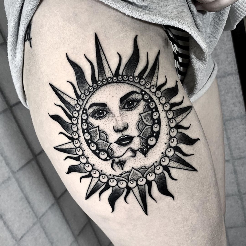 Lucky moon and sun tattoos with hidden meanings – The Daily Worlds