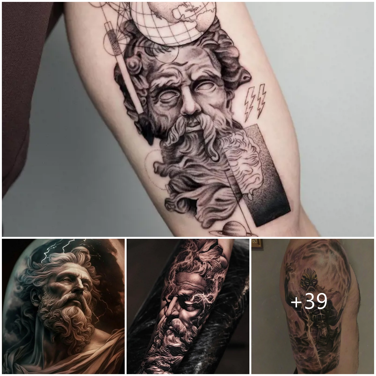 19 Zeus Tattoo Designs To Honor Greek God