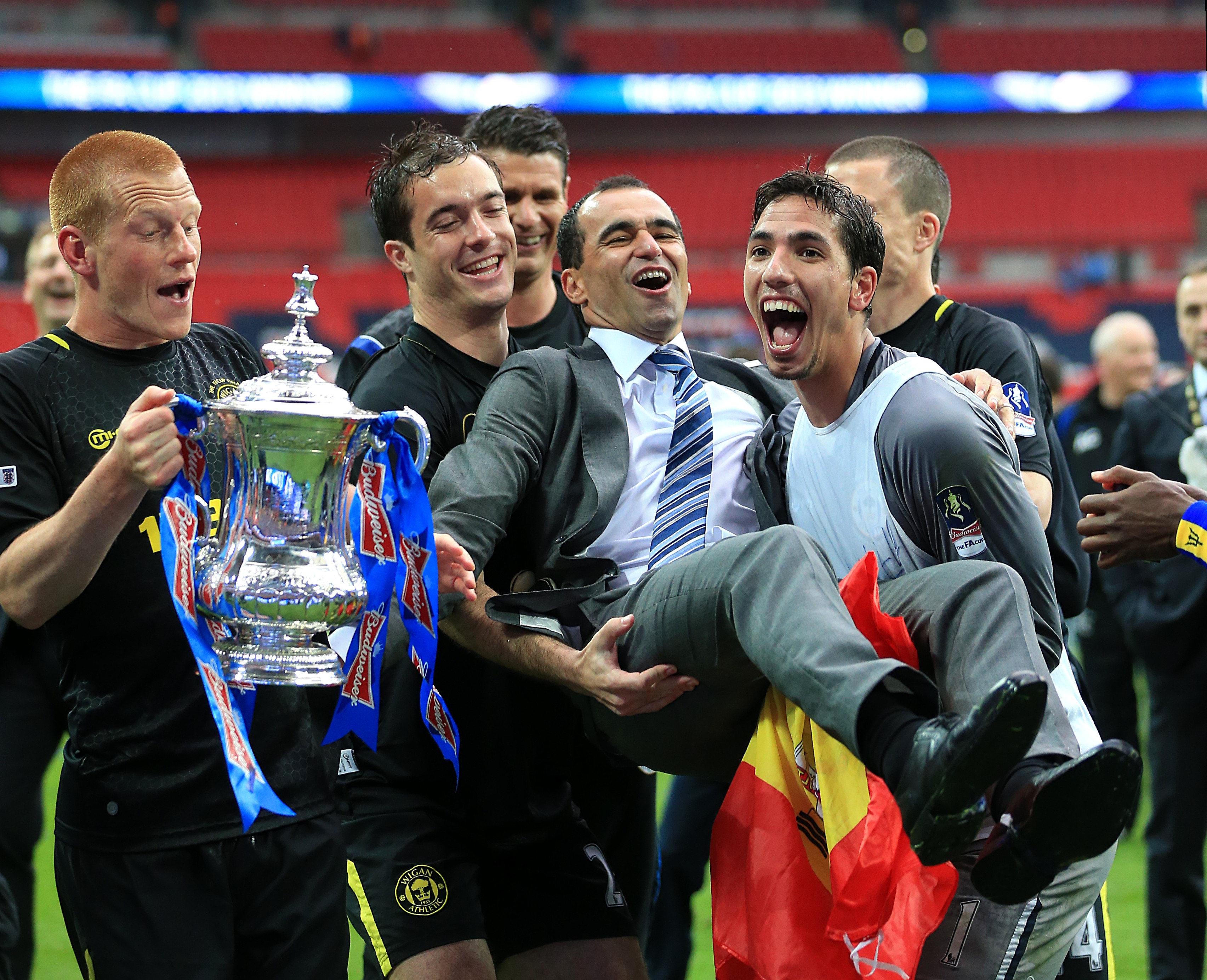 Martínez won the FA Cup with Wigan as a manager