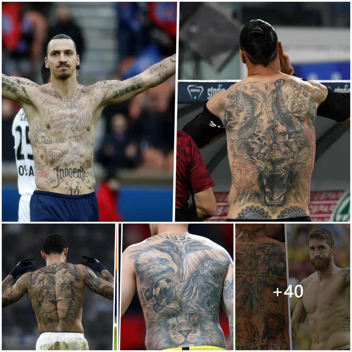 Collection of beautiful and meaningful tattoos of soccer players