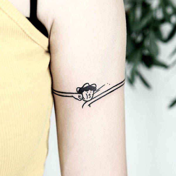 Cute armband tattoo by @lana_here_tattoo