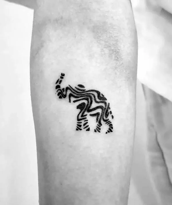 Elephant pattern tattoo by @unique_._tattoo