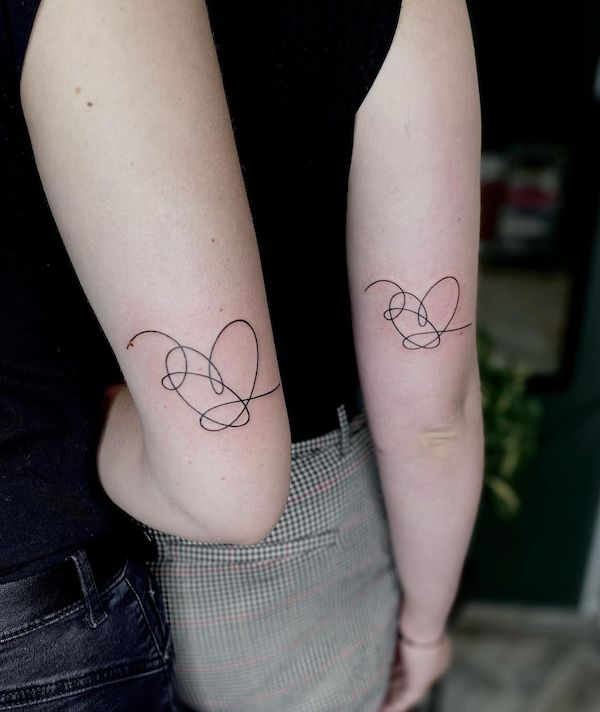 Heart tattoo by @wezsietattoo