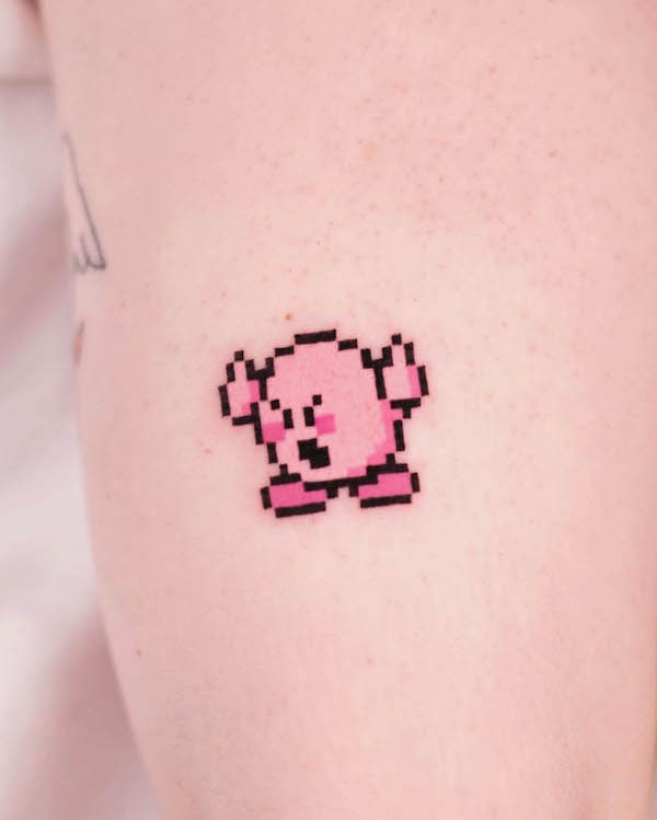 Minecraft pokemon tattoo by @88world.co_.kr_