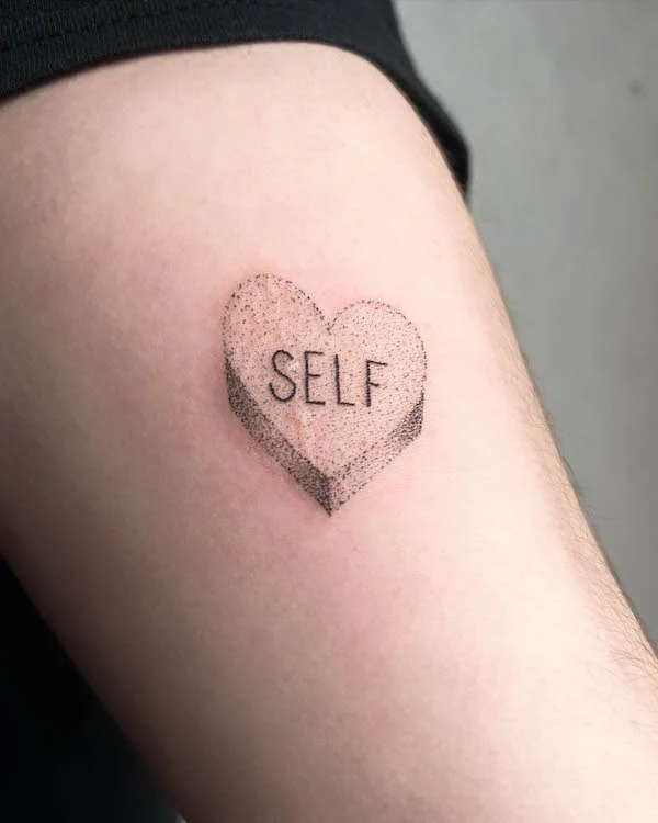 Self-love tattoo by @vicknpoke