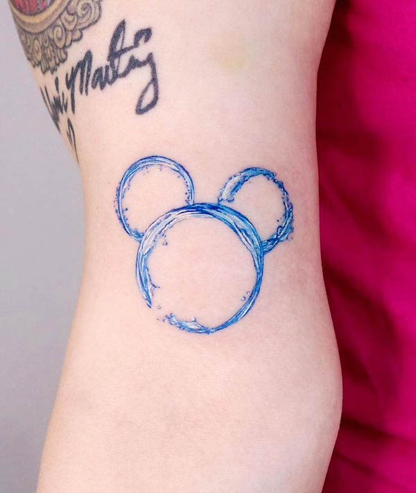 Water tattoo for Disney lovers by @guseul_tattoo