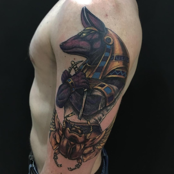 Tattoo anubis cho nam đẹp