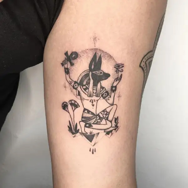 Tattoo anubis siêu đẹp