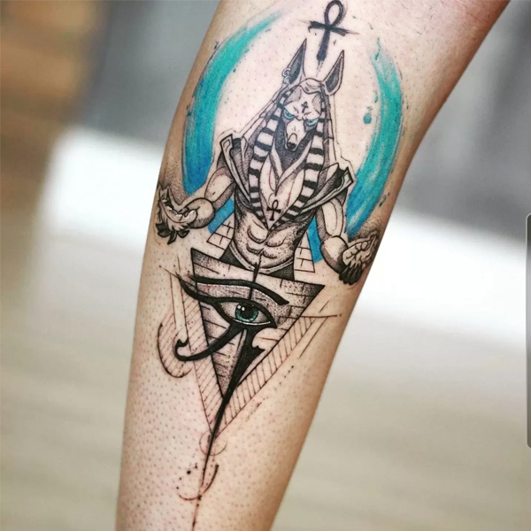 Tattoo anubis siêu đẹp