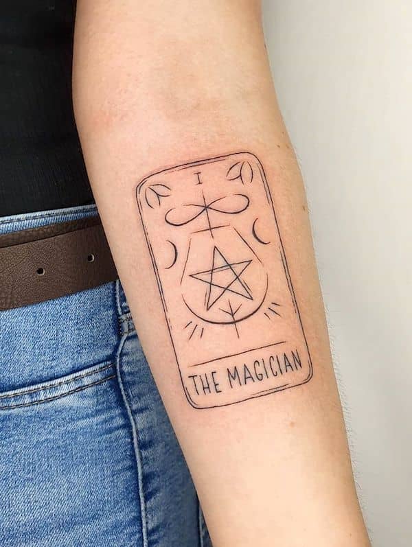 Tarot tattoo by @lanaferntattoo - Fantasy Magic tattoos