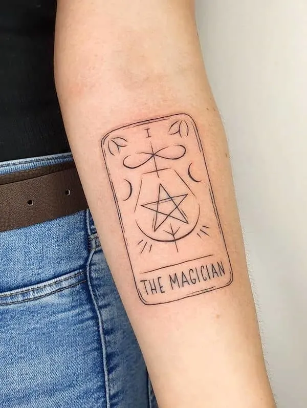 Tarot tattoo by @lanaferntattoo - Fantasy Magic tattoos