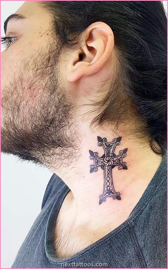 Small Mens Small Neck Tattoo Ideas