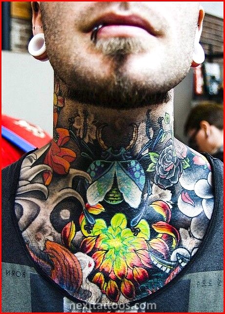 Small Mens Small Neck Tattoo Ideas