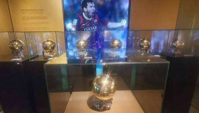 7 QBV trước kia của Messi được trưng bày ở bảo tàng của Barcelona