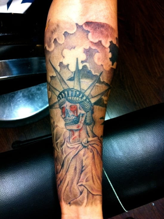 statue of liberty tattoo (21)