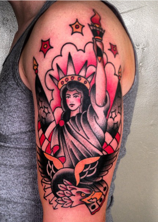 statue of liberty tattoo (15)