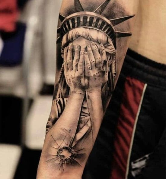 statue of liberty tattoo (16)