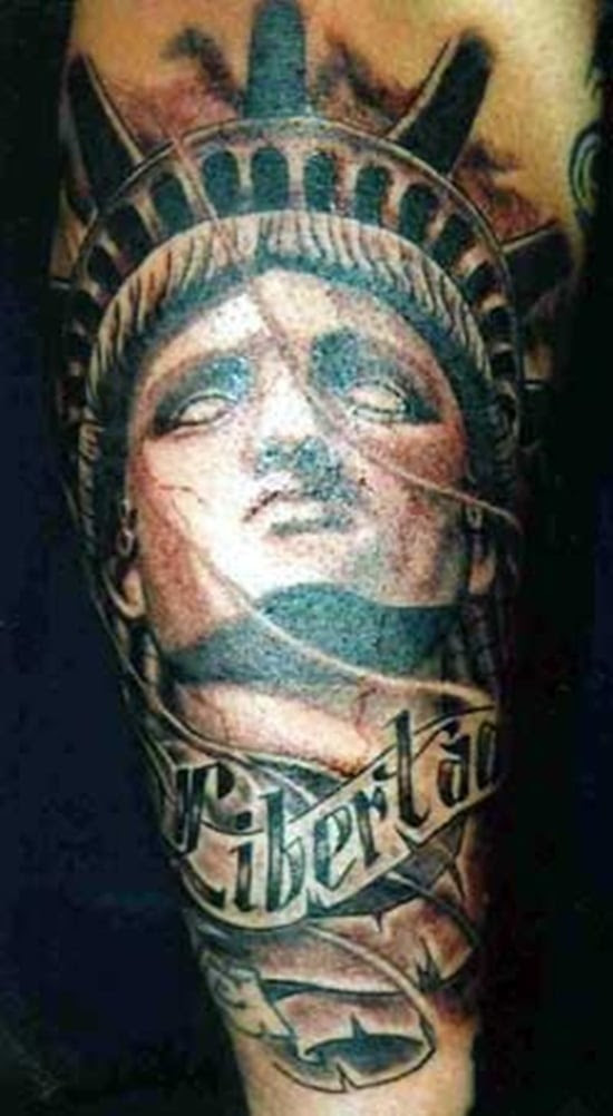 statue of liberty tattoo (4)