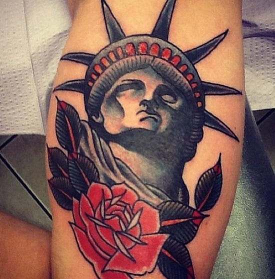 statue of liberty tattoo (12)