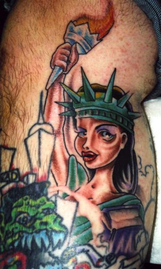 statue of liberty tattoo (13)