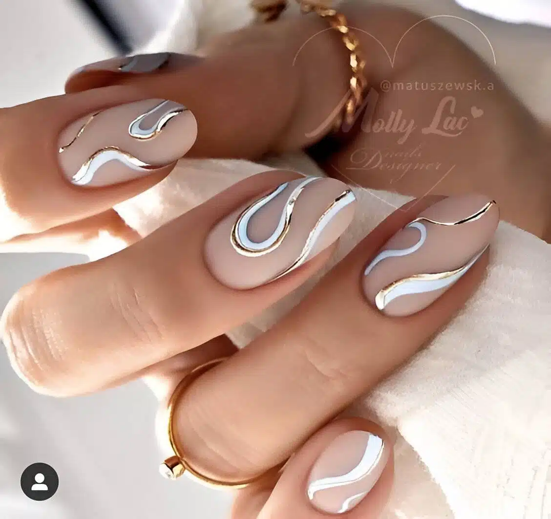 Abstract Short Nails