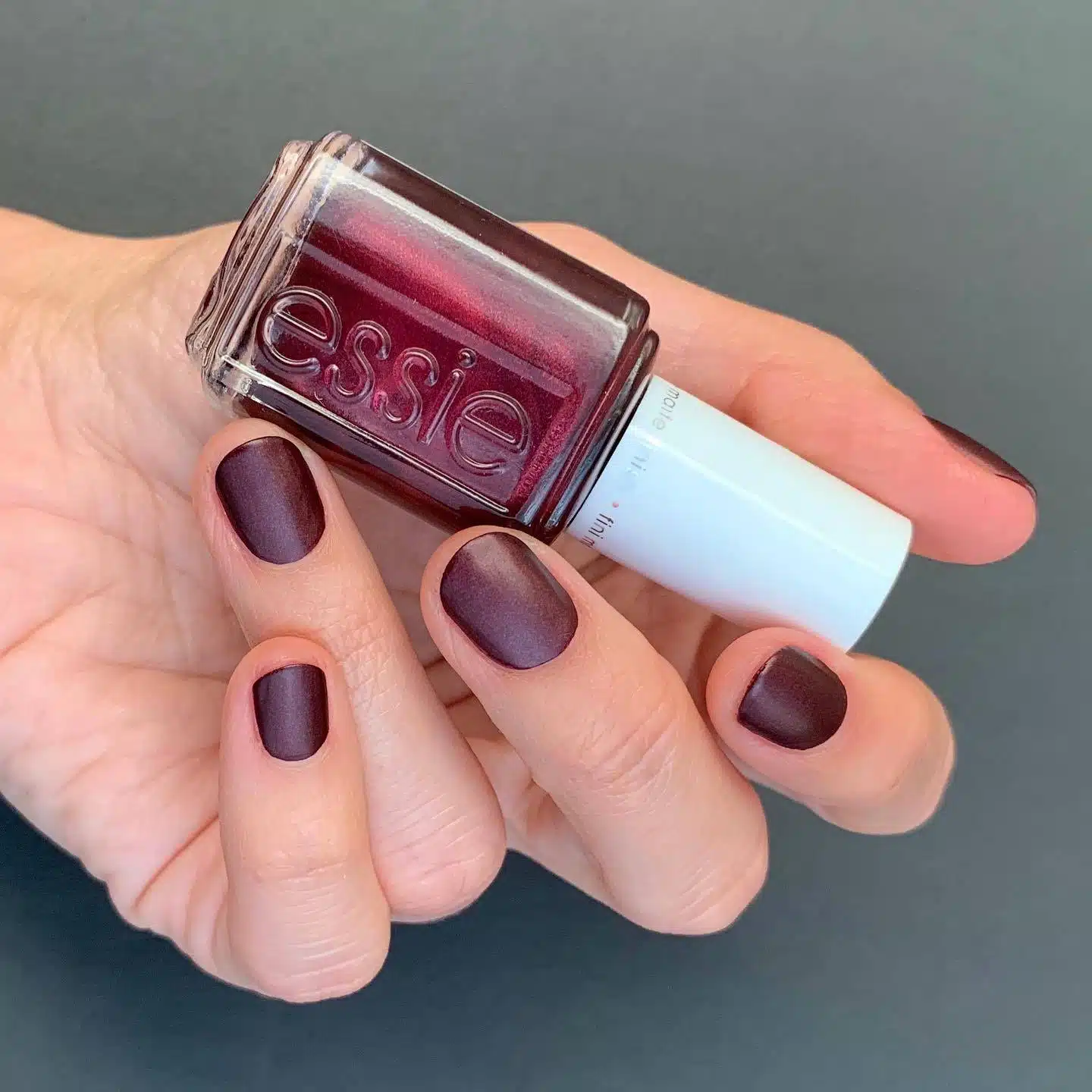 Deep Burgundy Nails