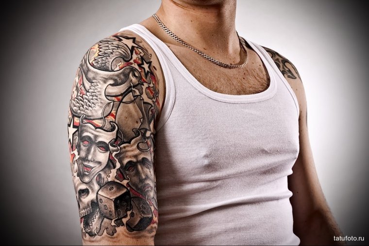 Fashionable men's shoulder tattoos (49 photos)19