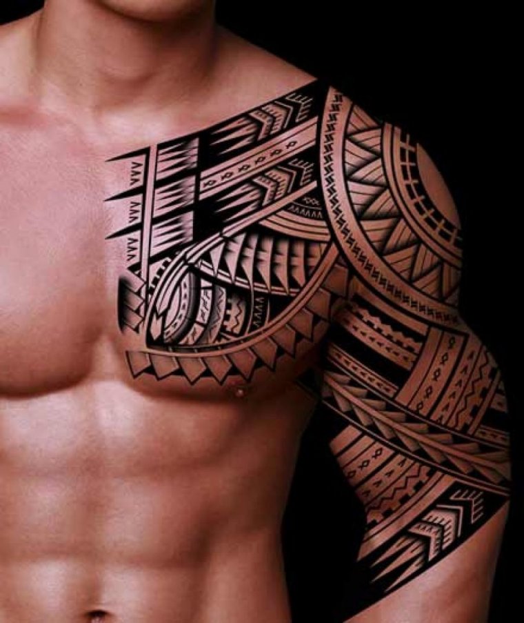 Fashionable men's shoulder tattoos (49 photos)39