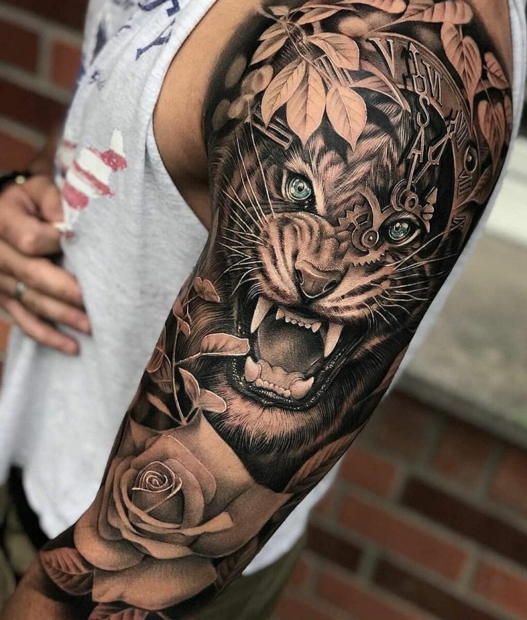 Fashionable men's shoulder tattoos (49 photos)42