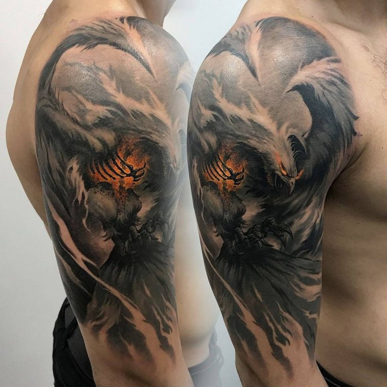 Fashionable men's shoulder tattoos (49 photos)29