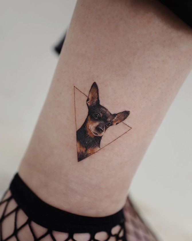 awesome dog tattoo