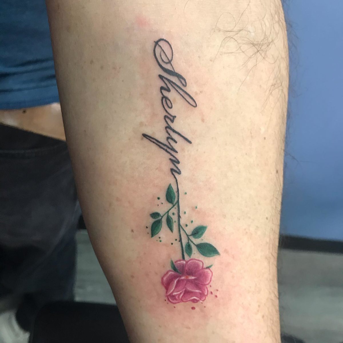 Fresh Flower Name Tattoo Ideas