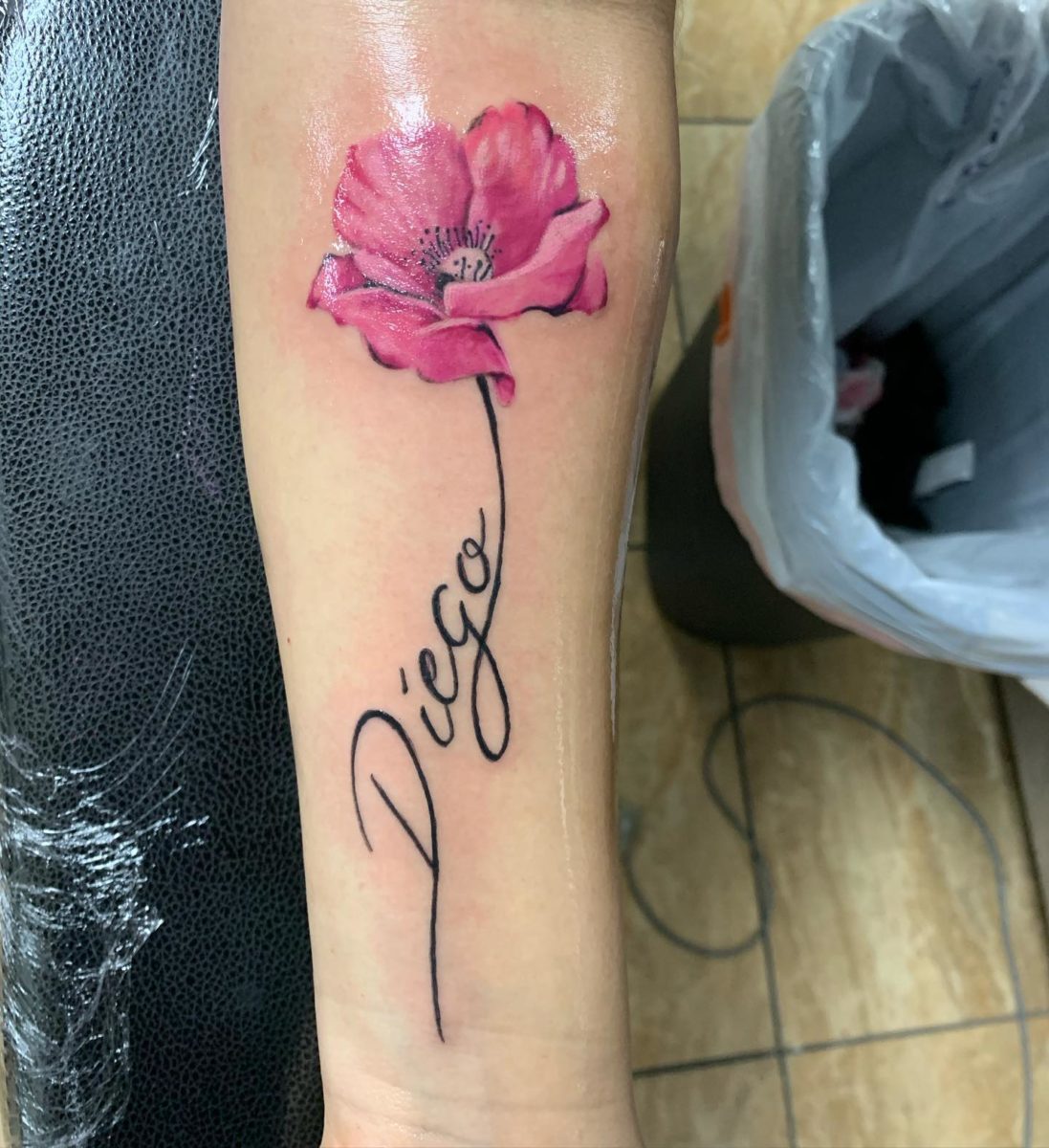 Fresh Flower Name Tattoo Ideas