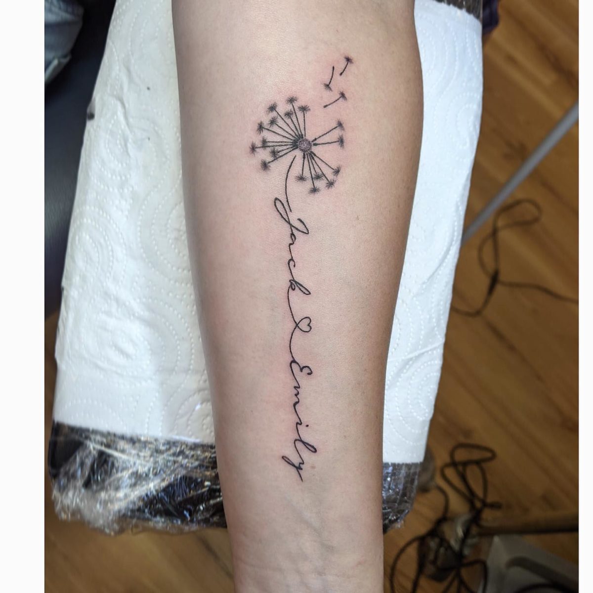 Fresh Flower Name Tattoo Ideas