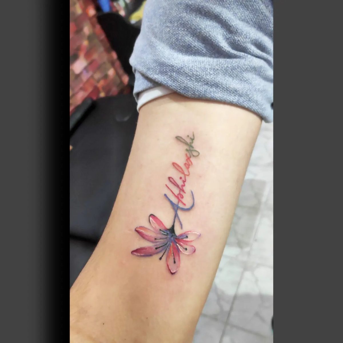 Fresh Flower Name Tattoo Ideas