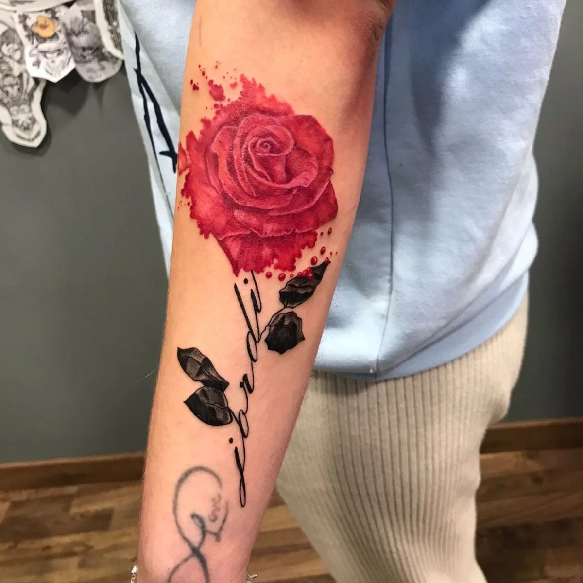 Fresh Flower Name Tattoo Ideas