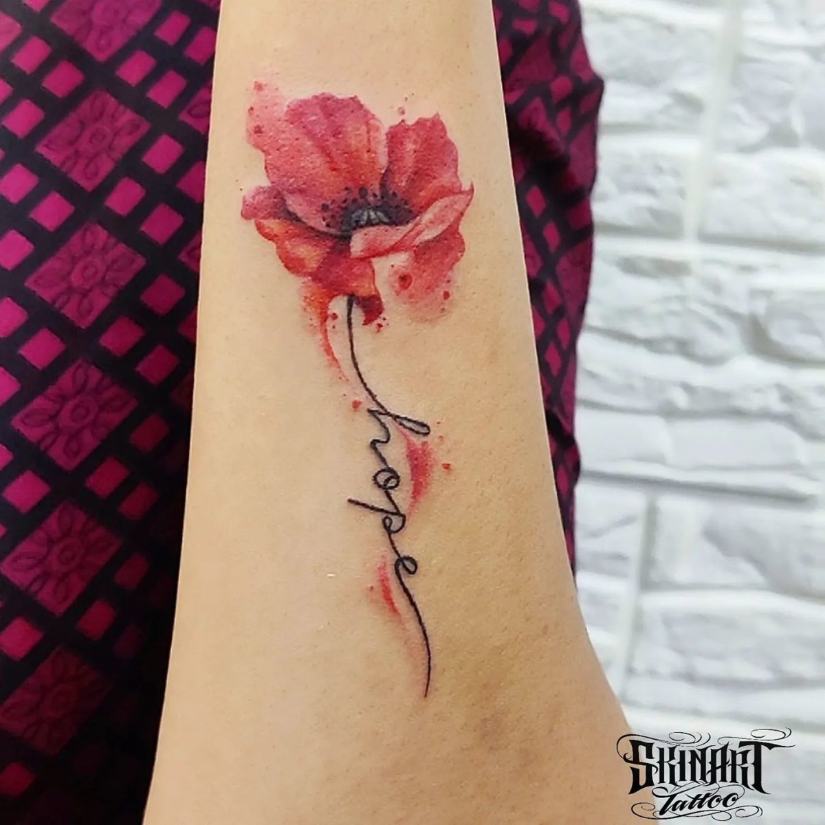 Fresh Flower Name Tattoo Ideas