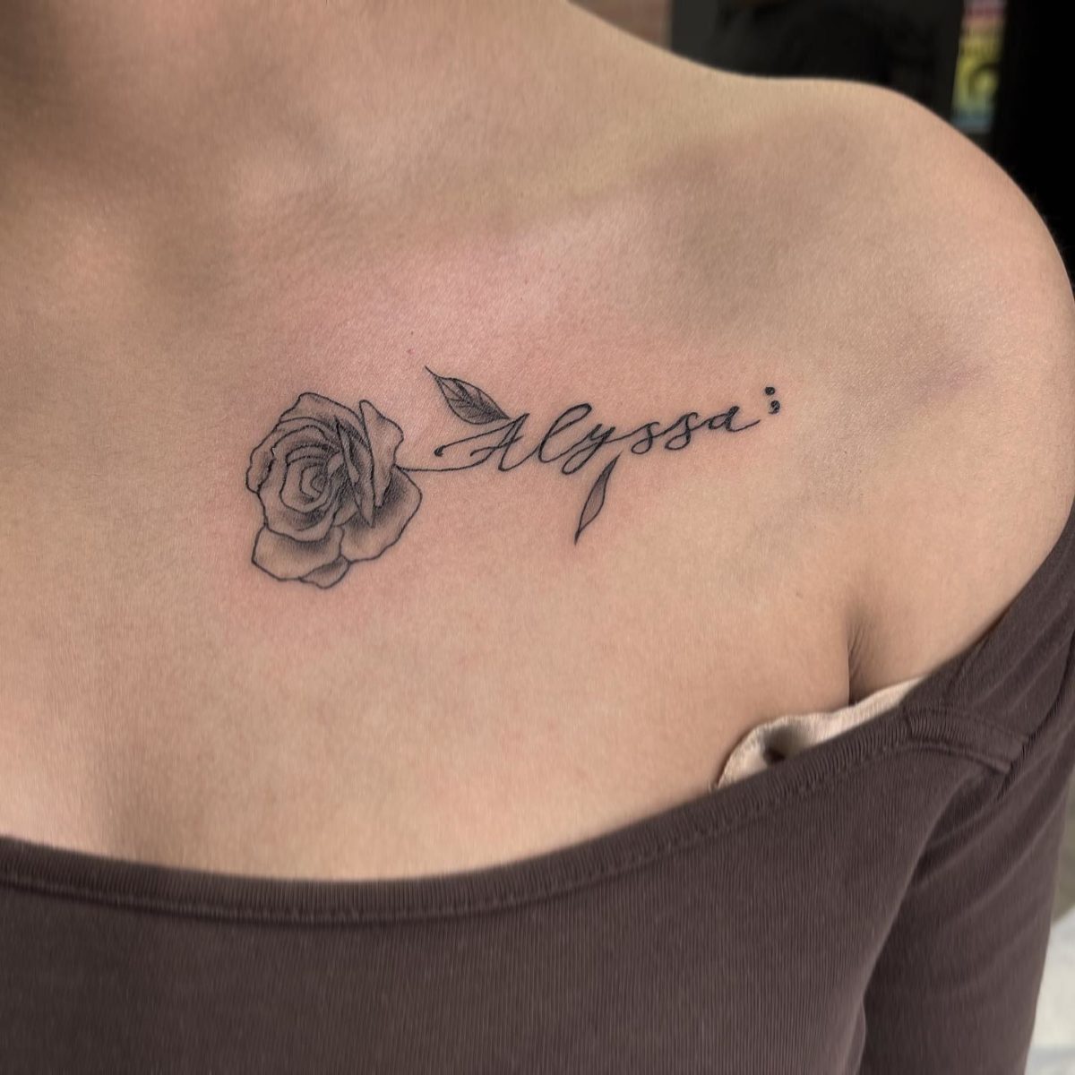 Fresh Flower Name Tattoo Ideas