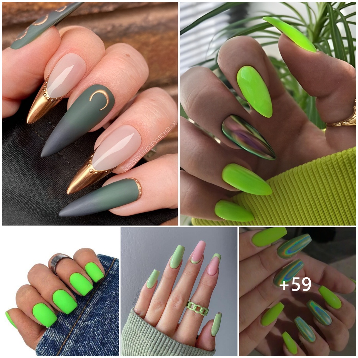 24 Green Nail Designs To Make You Full Of Vitality