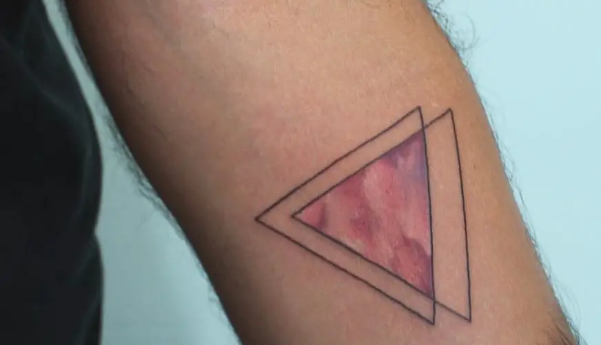 Double Triangle Tattoo