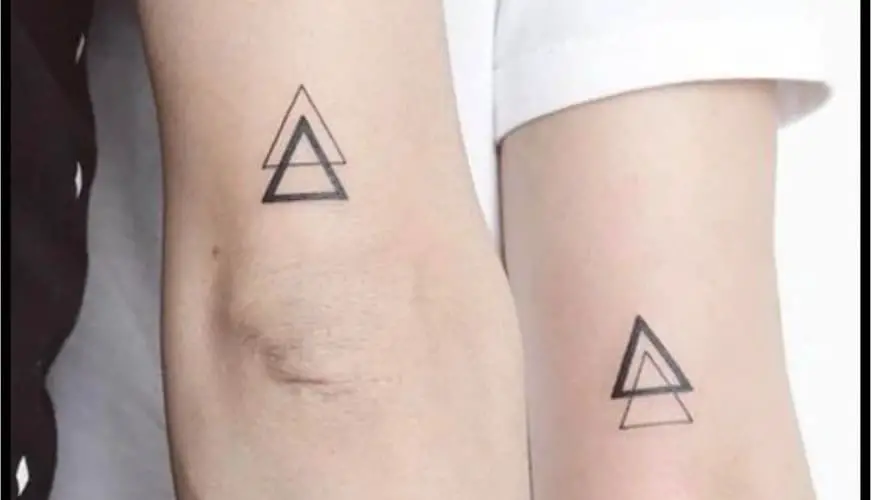 Double Triangle Tattoo