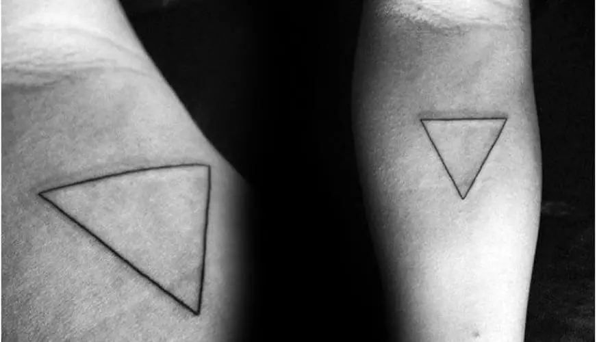 Double Triangle Tattoo