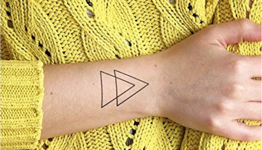 Double Triangle Tattoo