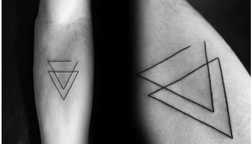 Double Triangle Tattoo