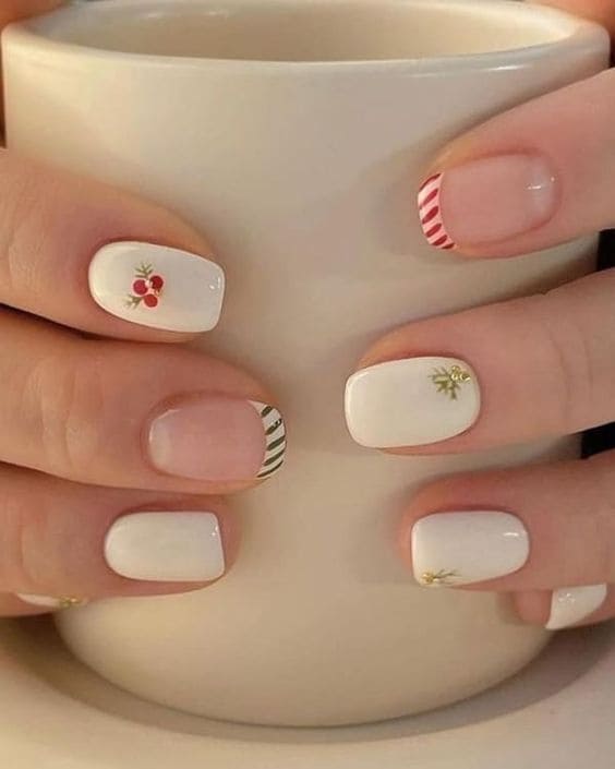 candy cane stripe accent