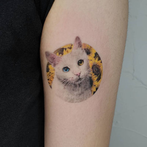 awesome cat tattoo ideas tattooist ziho