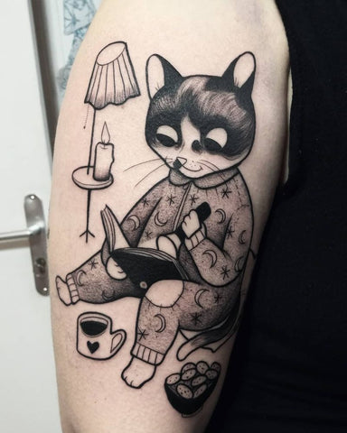 illustrative cat tattoo Agata