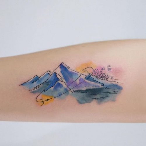 19 Small Watercolor Tattoo Ideas